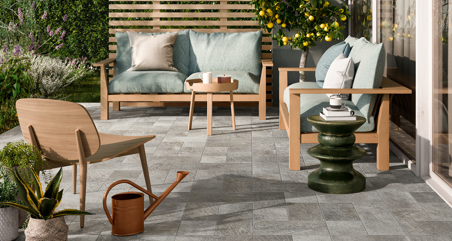 Outdoor-Wohnräume mit Panaria Ceramica