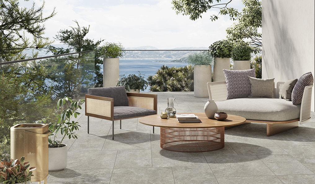 Der Outdoorbereich im Stile