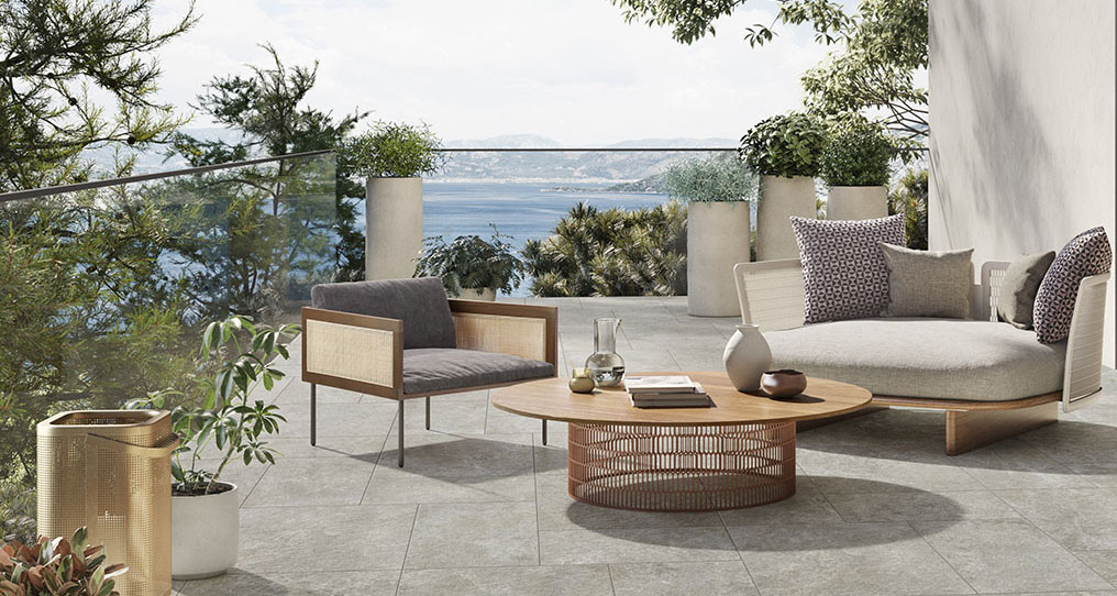 Der Outdoorbereich im Stile