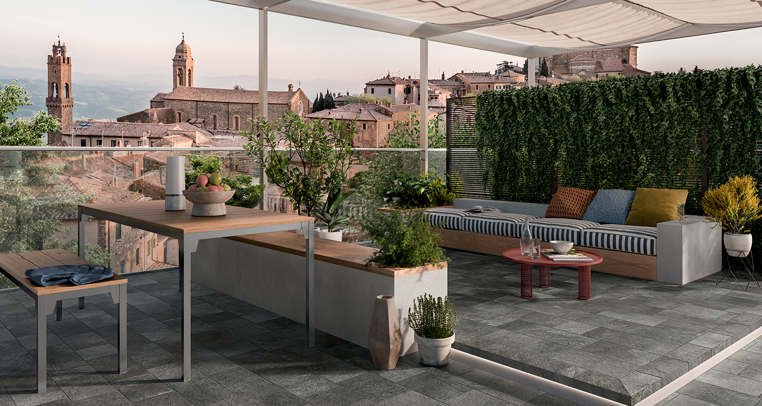 Der Outdoorbereich im Stile