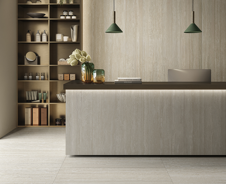 Dynamische und effektvolle Marmorstrukturen